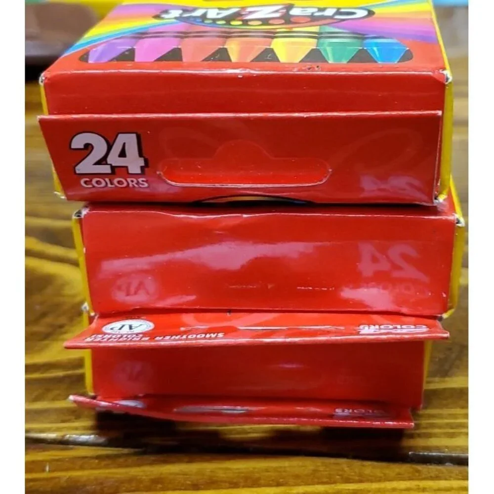 Lot of 3 Cra-Z-Art Crayons 24 Packs New Formula Last Longer New in Box